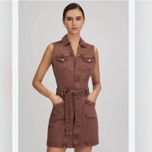 Paige Kelsee mini brown denim dress